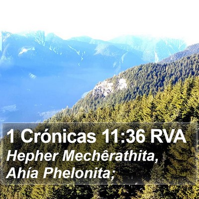 1 Crónicas 11:36 RVA Bible Verse Image