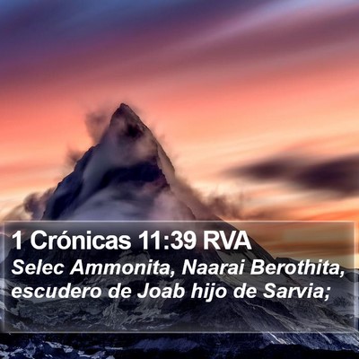 1 Crónicas 11:39 RVA Bible Verse Image