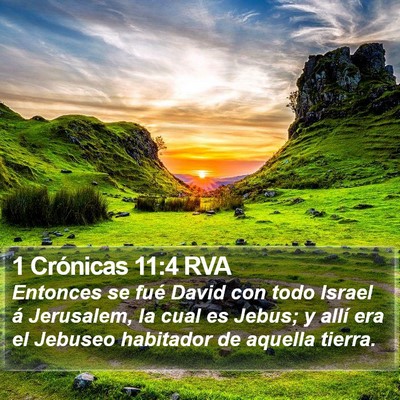 1 Crónicas 11:4 RVA Bible Verse Image