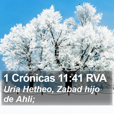 1 Crónicas 11:41 RVA Bible Verse Image