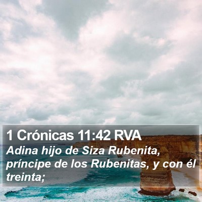 1 Crónicas 11:42 RVA Bible Verse Image