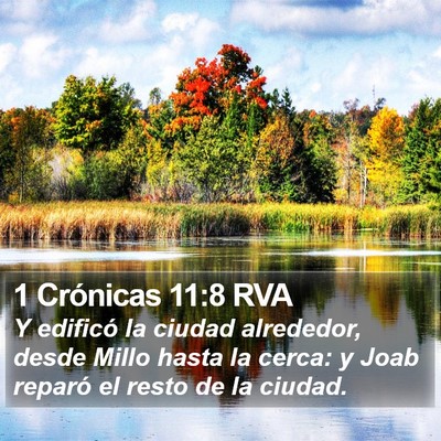 1 Crónicas 11:8 RVA Bible Verse Image