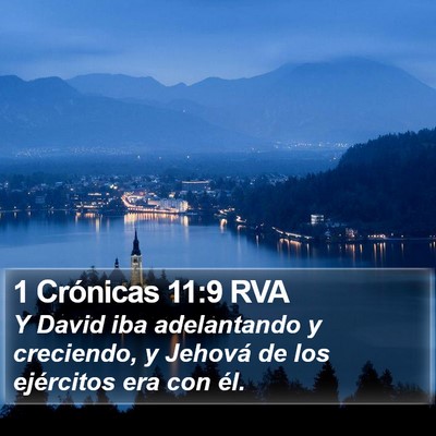 1 Crónicas 11:9 RVA Bible Verse Image