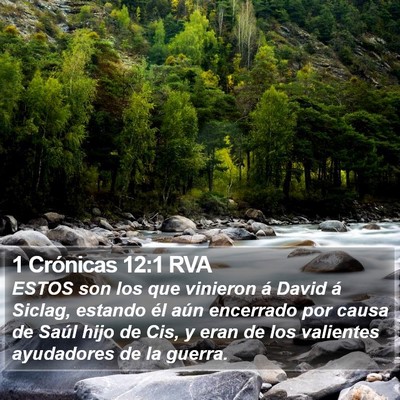 1 Crónicas 12:1 RVA Bible Verse Image