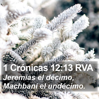 1 Crónicas 12:13 RVA Bible Verse Image