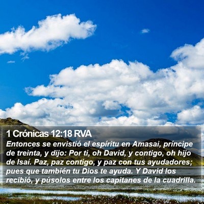 1 Crónicas 12:18 RVA Bible Verse Image