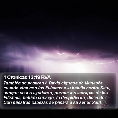 1 Crónicas 12:19 RVA Bible Verse Image
