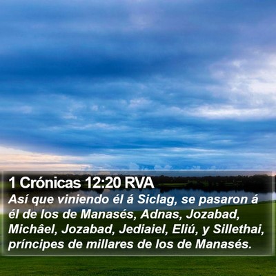 1 Crónicas 12:20 RVA Bible Verse Image