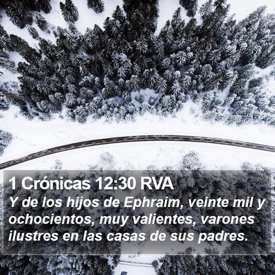 1 Crónicas 12:30 RVA Bible Verse Image