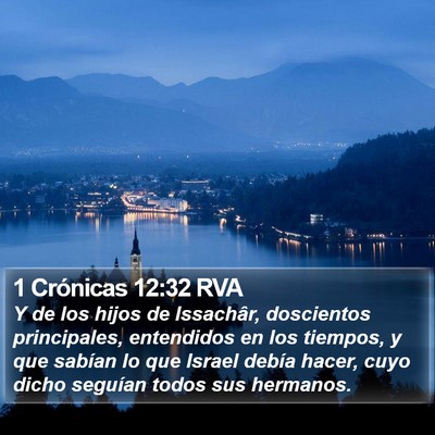 1 Crónicas 12:32 RVA Bible Verse Image
