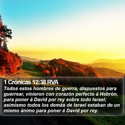 1 Crónicas 12:38 RVA Bible Verse Image