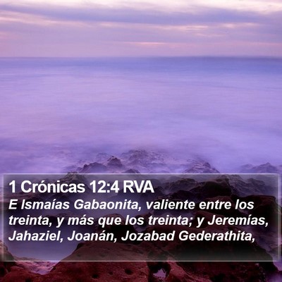 1 Crónicas 12:4 RVA Bible Verse Image