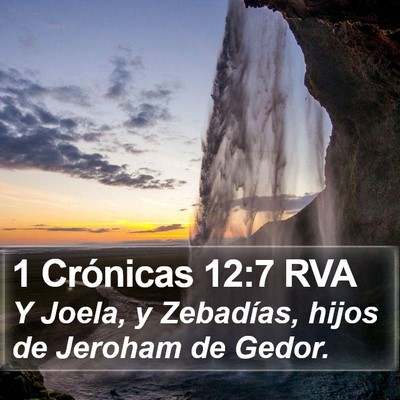 1 Crónicas 12:7 RVA Bible Verse Image