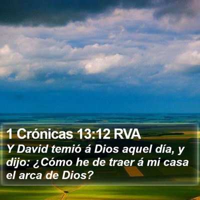 1 Crónicas 13:12 RVA Bible Verse Image