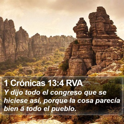 1 Crónicas 13:4 RVA Bible Verse Image