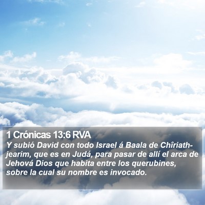 1 Crónicas 13:6 RVA Bible Verse Image