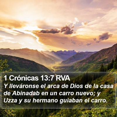 1 Crónicas 13:7 RVA Bible Verse Image