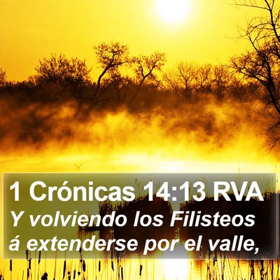 1 Crónicas 14:13 RVA Bible Verse Image