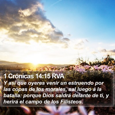 1 Crónicas 14:15 RVA Bible Verse Image