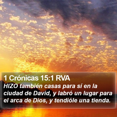 1 Crónicas 15:1 RVA Bible Verse Image