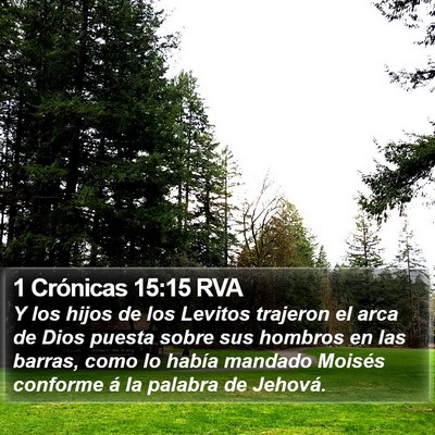 1 Crónicas 15:15 RVA Bible Verse Image