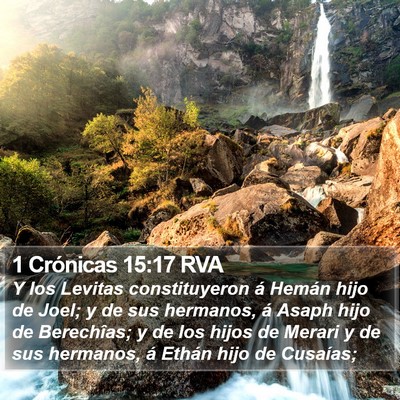 1 Crónicas 15:17 RVA Bible Verse Image