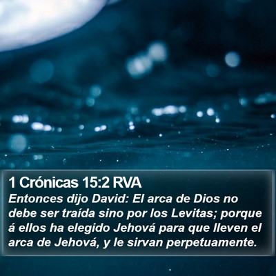 1 Crónicas 15:2 RVA Bible Verse Image