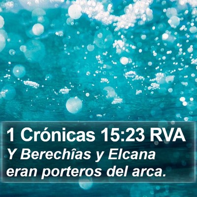 1 Crónicas 15:23 RVA Bible Verse Image