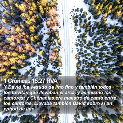 1 Crónicas 15:27 RVA Bible Verse Image