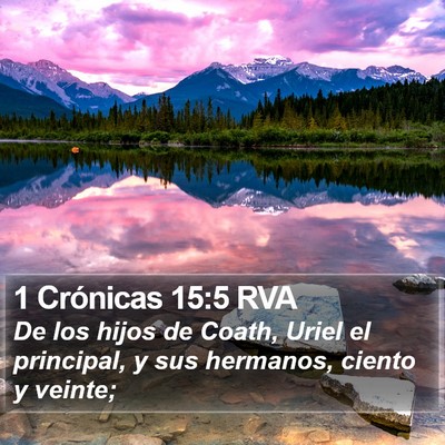 1 Crónicas 15:5 RVA Bible Verse Image