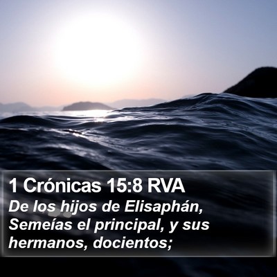 1 Crónicas 15:8 RVA Bible Verse Image