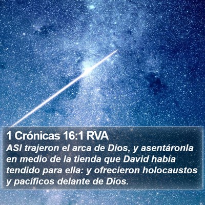 1 Crónicas 16:1 RVA Bible Verse Image