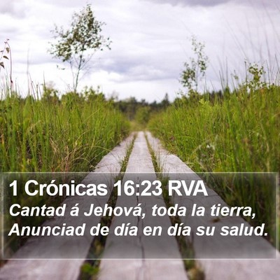1 Crónicas 16:23 RVA Bible Verse Image