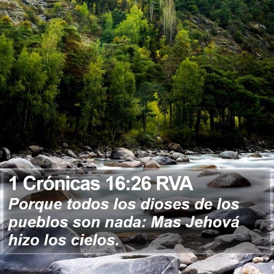 1 Crónicas 16:26 RVA Bible Verse Image