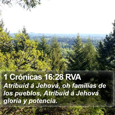 1 Crónicas 16:28 RVA Bible Verse Image