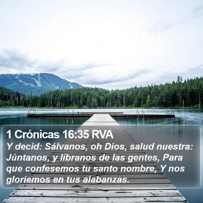 1 Crónicas 16:35 RVA Bible Verse Image