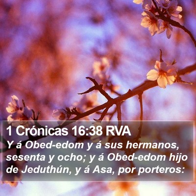 1 Crónicas 16:38 RVA Bible Verse Image