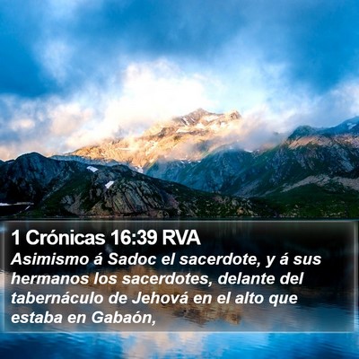 1 Crónicas 16:39 RVA Bible Verse Image