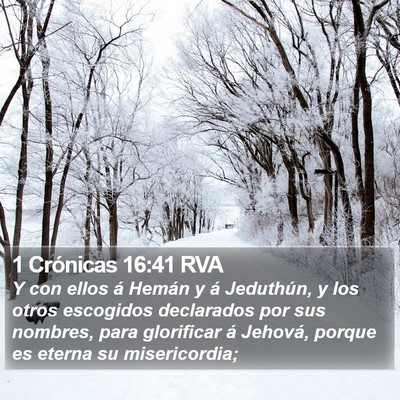 1 Crónicas 16:41 RVA Bible Verse Image