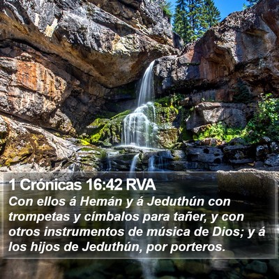 1 Crónicas 16:42 RVA Bible Verse Image