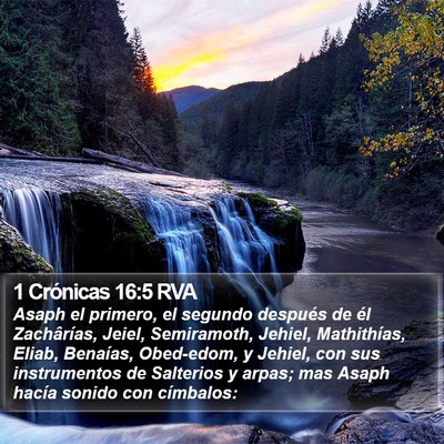 1 Crónicas 16:5 RVA Bible Verse Image