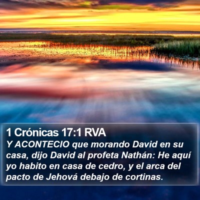 1 Crónicas 17:1 RVA Bible Verse Image