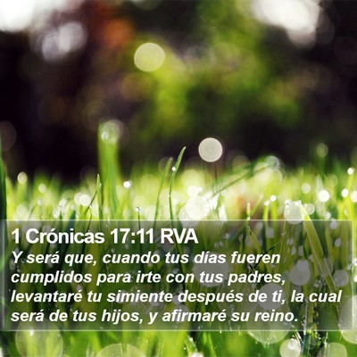 1 Crónicas 17:11 RVA Bible Verse Image