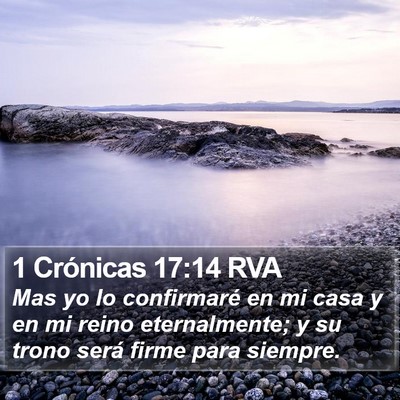1 Crónicas 17:14 RVA Bible Verse Image