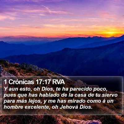1 Crónicas 17:17 RVA Bible Verse Image
