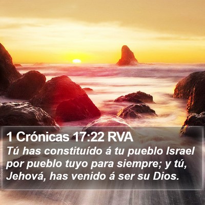 1 Crónicas 17:22 RVA Bible Verse Image