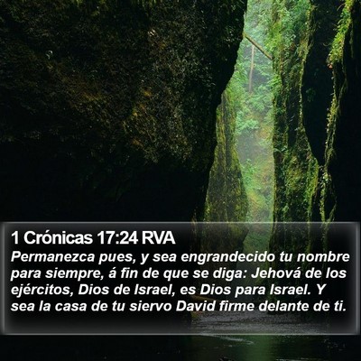 1 Crónicas 17:24 RVA Bible Verse Image