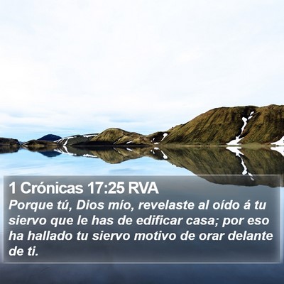 1 Crónicas 17:25 RVA Bible Verse Image