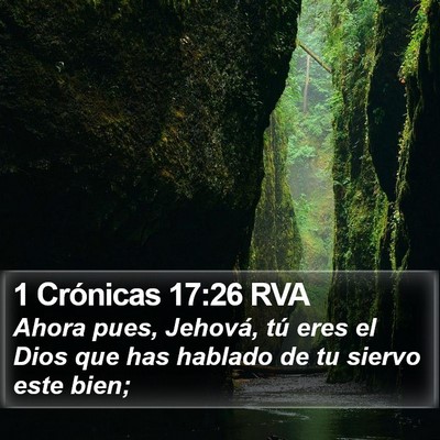1 Crónicas 17:26 RVA Bible Verse Image