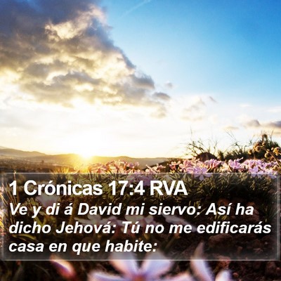 1 Crónicas 17:4 RVA Bible Verse Image